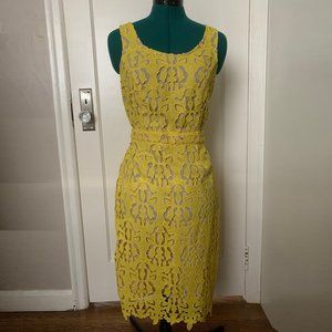 Yellow Lace Banana Republic Dress